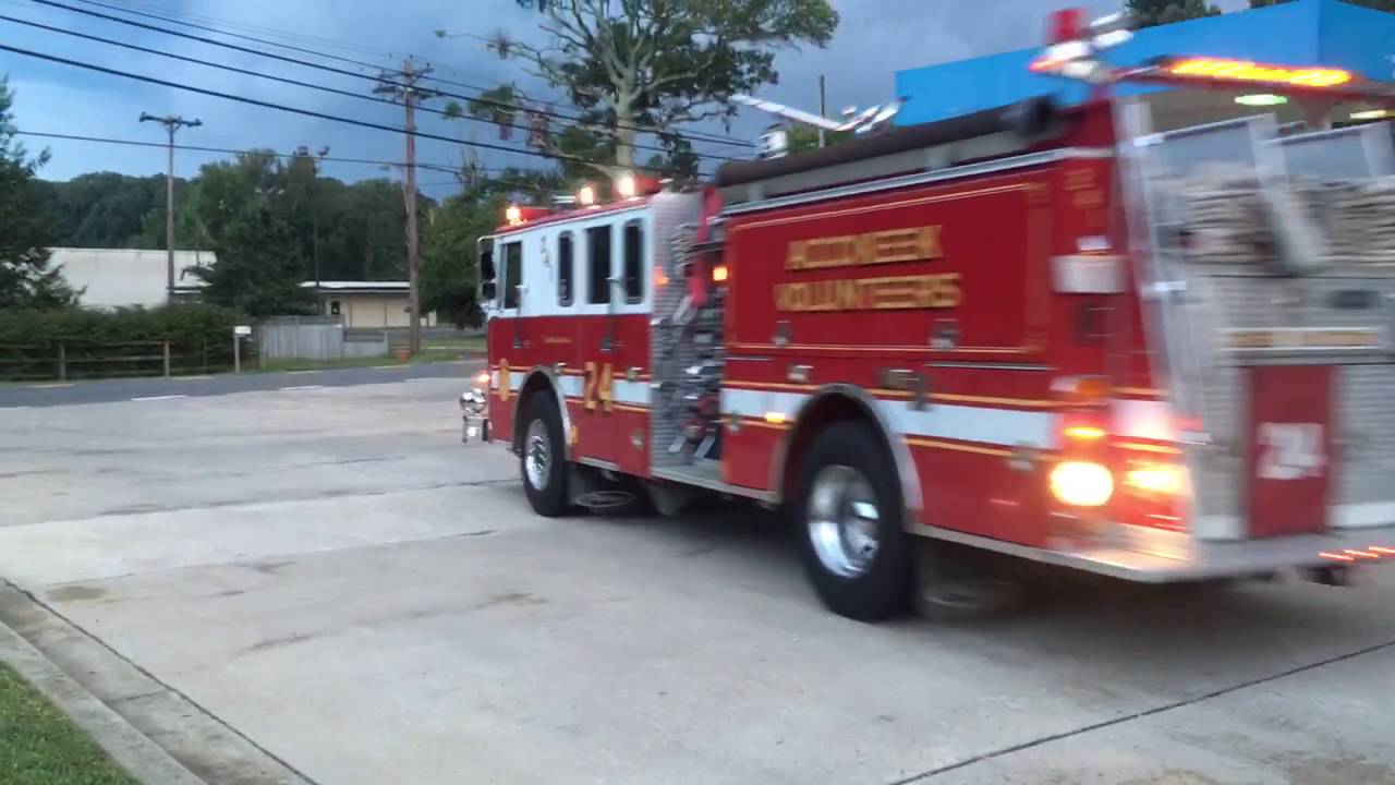 Accokeek Vfd engine 824 responding to A house fire YouTube
