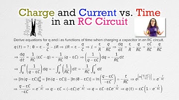 Charge and Current vs. Time in an RC Circuit
