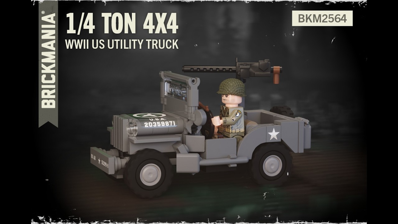 brickmania製アメリカ軍М35カーゴトラック　バトルセット 1/4 Ton 4x4 - WWII US Utility Truck