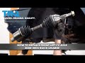 How to Replace Front Left CV Axle 2000-2005 Buick LeSabre