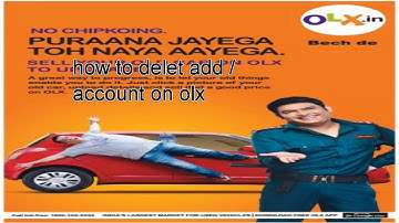 how to delete olx add