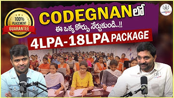Codegnan : 4 LPA to 18 LPA Packages! How Did They Do It? MR NAG