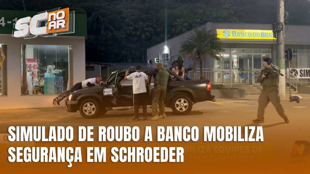 Simulado de roubo a banco mobiliza equipes de segurança em Schroeder