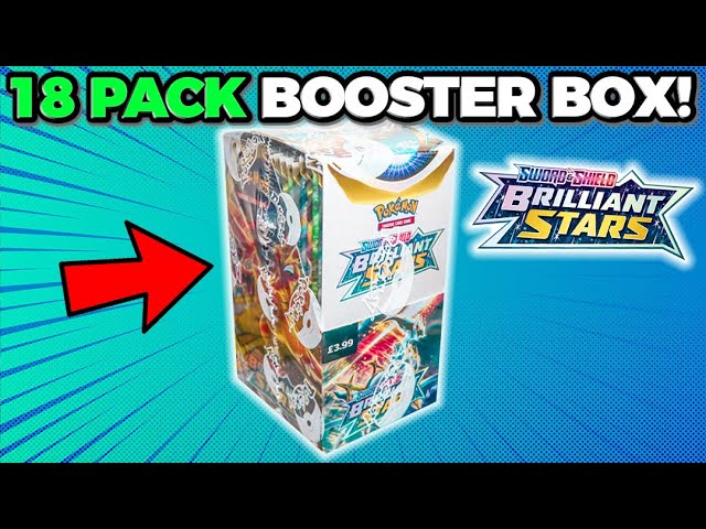 Pokemon Brilliant Stars 18 Pack Booster Box Opening! - YouTube