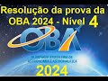 Correo da prova da oba 2024  nvel 4