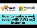 How to launch an aws ec2 Windows instance and setup IIS Webserver | cloud with mohsin