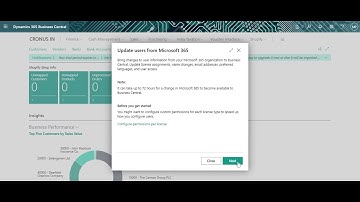 Update Users from Microsoft 365 to Business Central