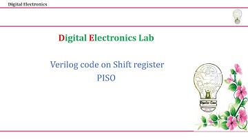 Verilog code on Shift register PISO