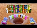 3 CRAZY EXPERIMENTS With Coca, Fanta, Sprite and other Sodas Cans & Mentos Underground