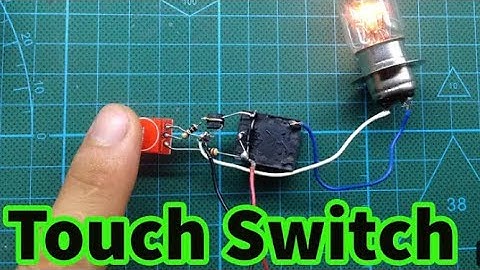 How to make a touch sensor operated led flashlight at home for school project