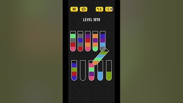 Water sort puzzle level 1078