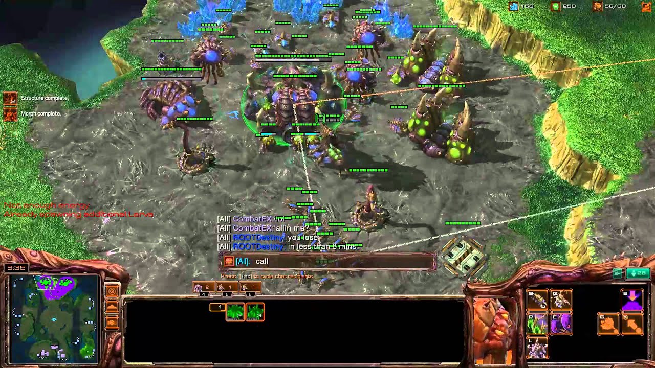 ROOTDestiny (Z) vs. CombatEX (P) [Game 1] - Starcraft 2
