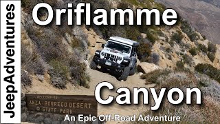Oriflamme Canyon Off-Roading Trail Guide and Review in Anza Borrego CA