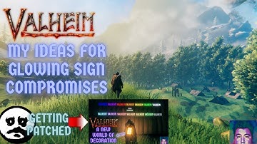 Valheim Public Test Patch Is Removing Glowing Signs - The Custom Colors Will Remain