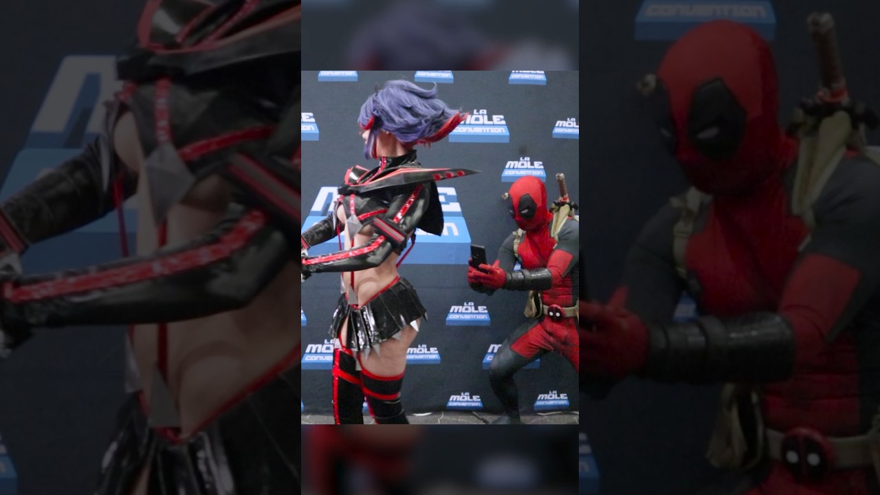 Deadpool finds Ryuko Matoi ✂️ #deadpool #anime #cosplay