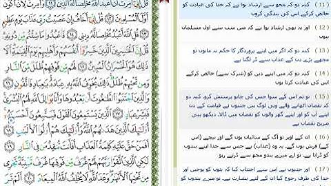 سورة الزمر 9 -  21