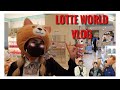 LOTTE WORLD KOREA VLOG / kpop idol filming spots, school uniform rental, & chaos