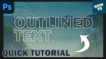 Create Outlined Text with No Fill in Adobe Photoshop!