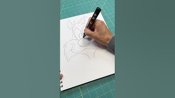 How to draw Sylvester the Cat #shorts