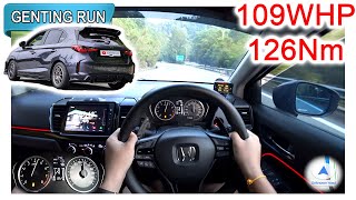 Tuned Honda City Hatchback 1.5L (GN5) | Malaysia #POV [Genting Run 冲上云霄] [CC Subtitle]