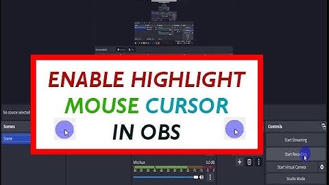 Add A Highlight To The Cursor In OBS Studio ✅