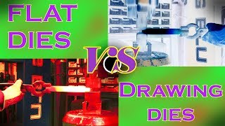 Flat Dies vs. Drawing Dies - Power Hammer Tutorials