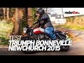 Test  triumph bonneville newchurch 2015