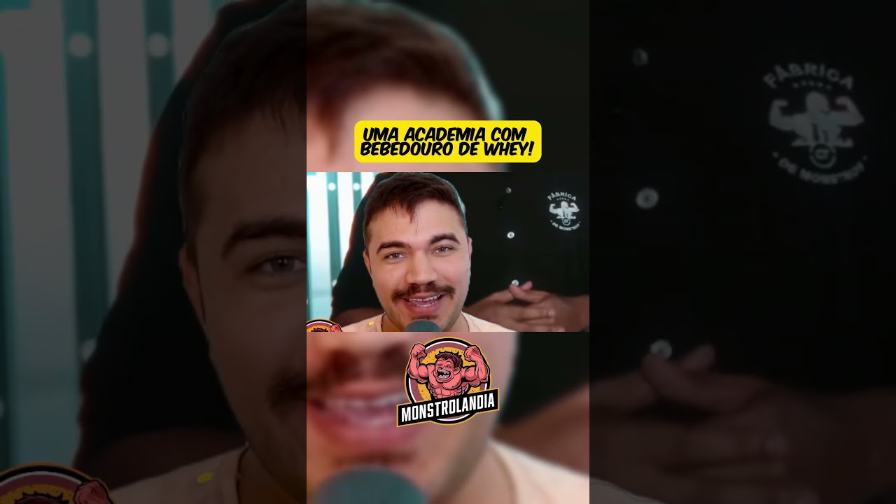 ACADEMIA COM BEBEDOURO DE WHEY!! 😮😮😮 