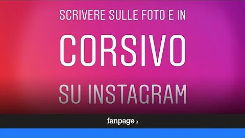 Come mettere le scritte a mano su Instagram?