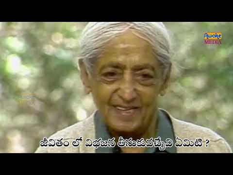 జీవితం లో విభజన తీసుకువచ్చేవి ఏమిటి?||JIDDU KRISHNAMURTI SPEECHES IN TELUGU BY DR.P.RAMAKRISHNA