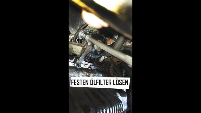 Ölfilter ohne spezial Werkzeug wechseln - oli filter change removal wrench  life hack 