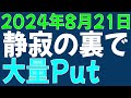 8/21 日経平均先物 オプション　静寂の裏で大量PUT