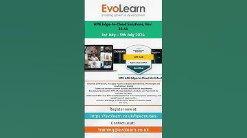 HPE ASE Edge-to-Cloud Architect