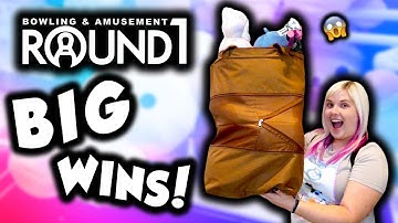 BIG UFO catcher wins at Round 1 arcade!