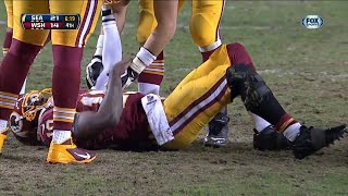 Robert Griffin III Injury (ACL and LCL Tear) | 2013 NFL Wild Card Game | Seahawks vs. Redskins