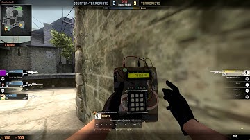 CS:GO 1v4 clutch on Cobblestone (ace)