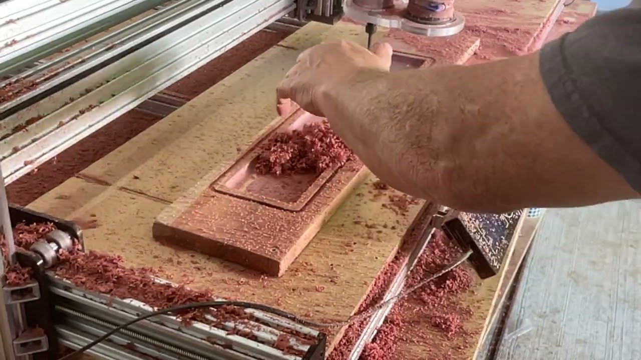Cutting A cedar Tray