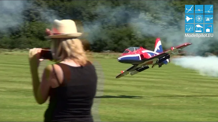BAE HAWK RC TURBINE JET AEROBATIC FLIGHT MARCUS RO...