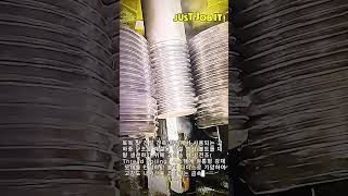 나사 전조기 머신 활용 대형 강철 앵커 볼트 나사산 정밀 소성 가공 공정 #worker #process #threadrolling #metalworking #machinery