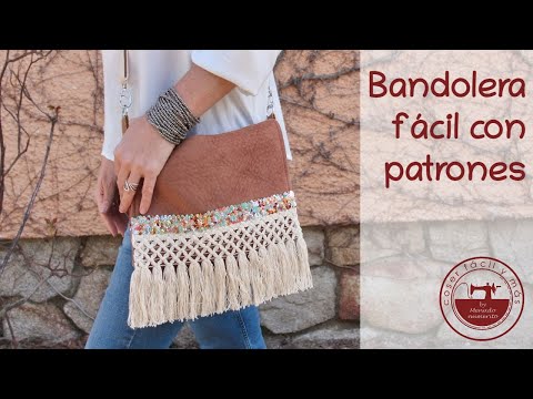 Bolso bandolera fácil con patrones