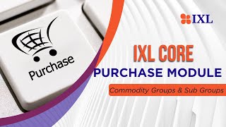 6  Purchase Module Settings   Commodity Groups & Sub Groups