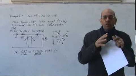 Induction Motors, Part XVII: Example on No Load and Locked Rotor Test (1 or 4), 2/1/2013