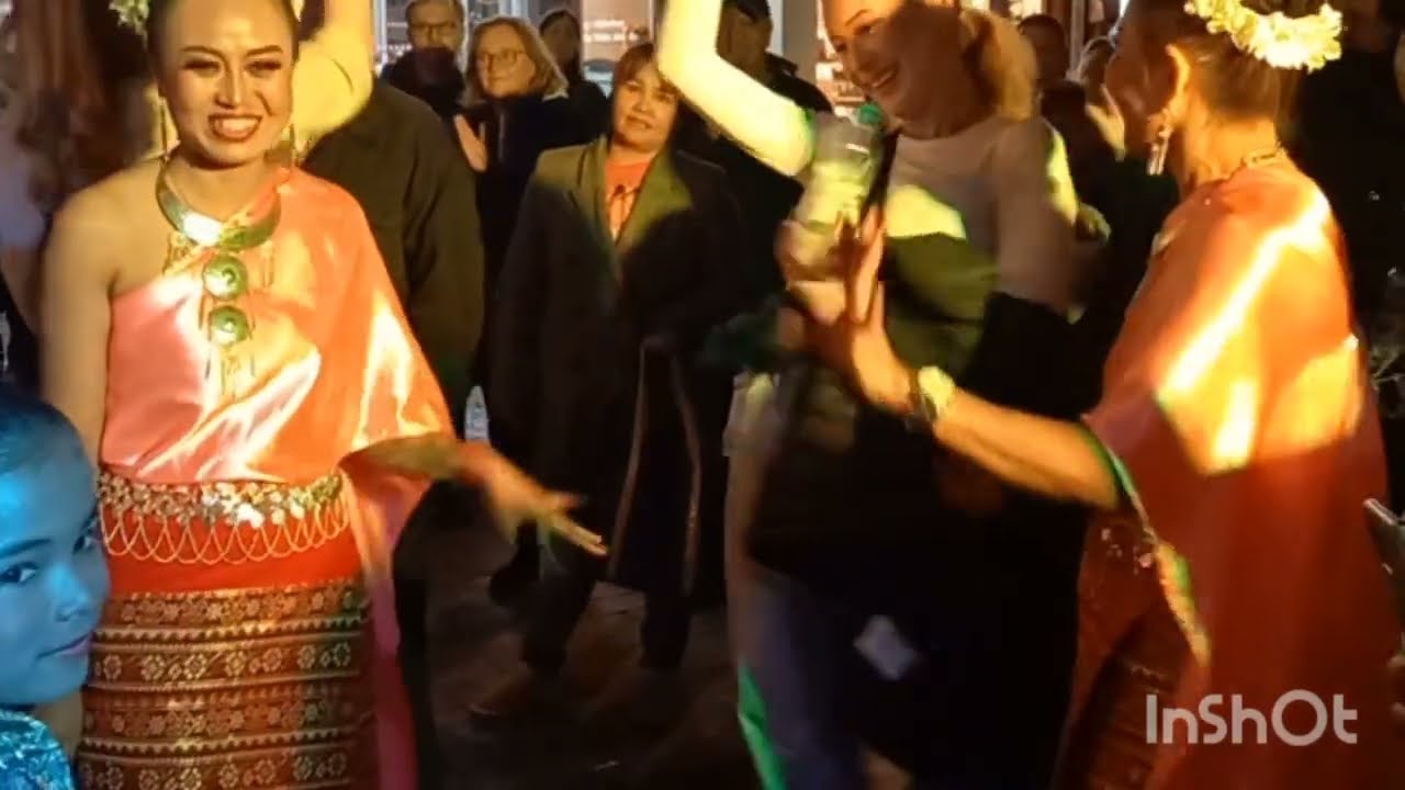 Enjoying nightlife in Uppsala during Cultural fest. 