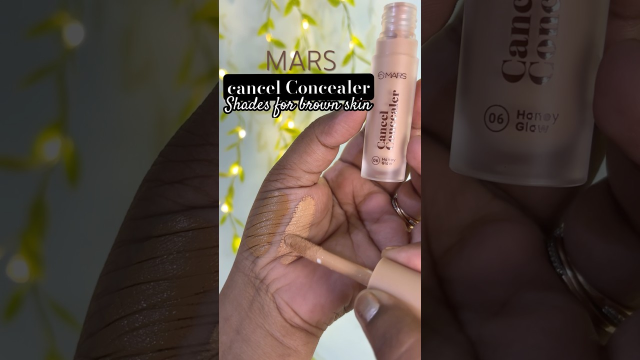 Mars cancel concealer swatches for brown skin 🧏🏽‍♀️ 