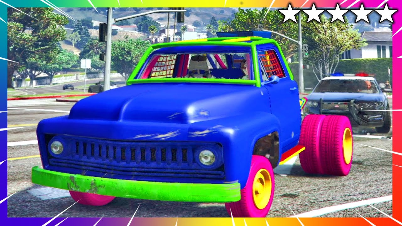 GTA 5 Police Chase - Best Car - Nightmare Slamvan | GTA V Five Star Cop ...