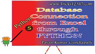 Python: Excel To SQL Connection 5