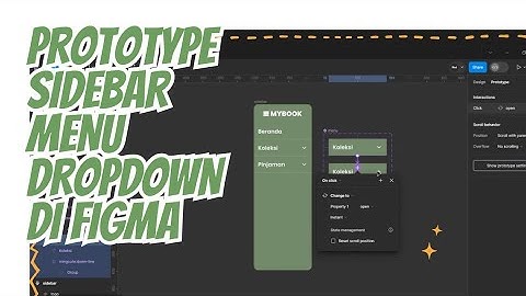 Cara Membuat Prototype Sidebar Dropdown Menu di Figma #figma #design #figmatutorial #prototype