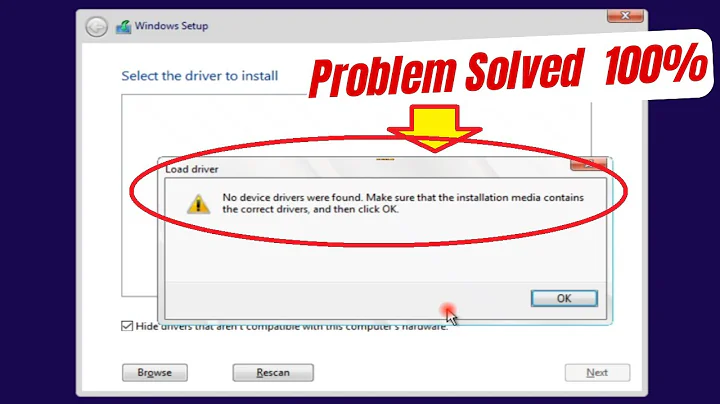 No Device Drivers Were Found Error Fix During Windows Install | Windows 11/10/8/7 Installation Issue