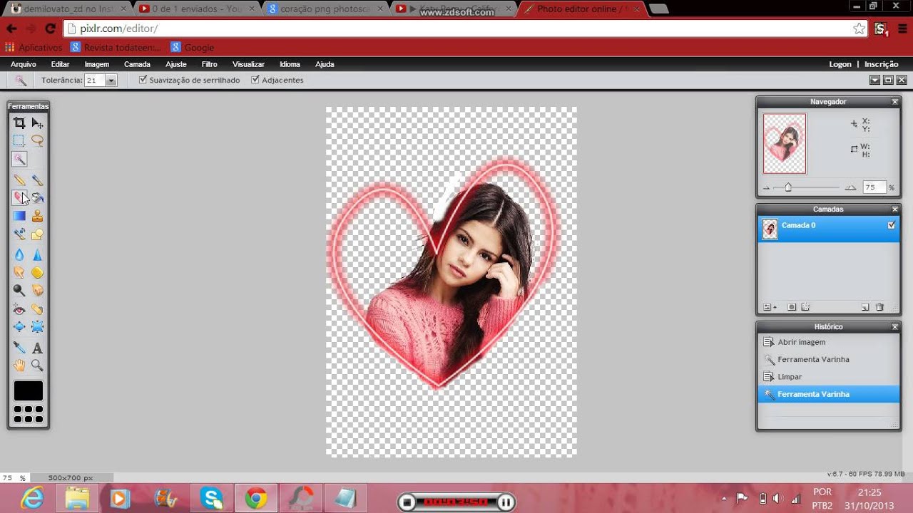 Como Fazer Forma De Coracao Numa Foto Youtube