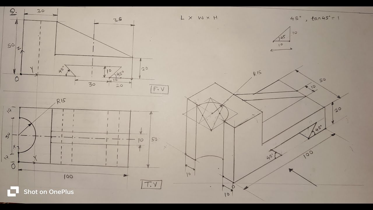 Assignment 5, Q6 [Isometric drawing explained]